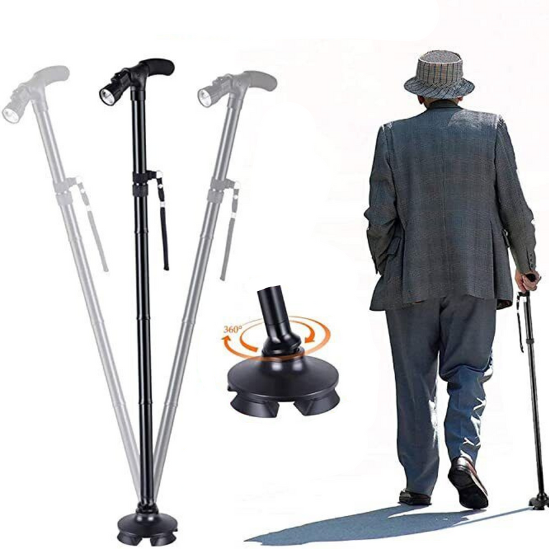 Foldable Cane with LED Light